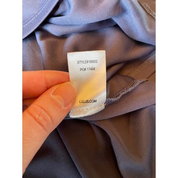 Lulus Wrap of Luxury Denim Blue Convertible High-Low Maxi Dress Size XL 0600S - Picture 14 of 16